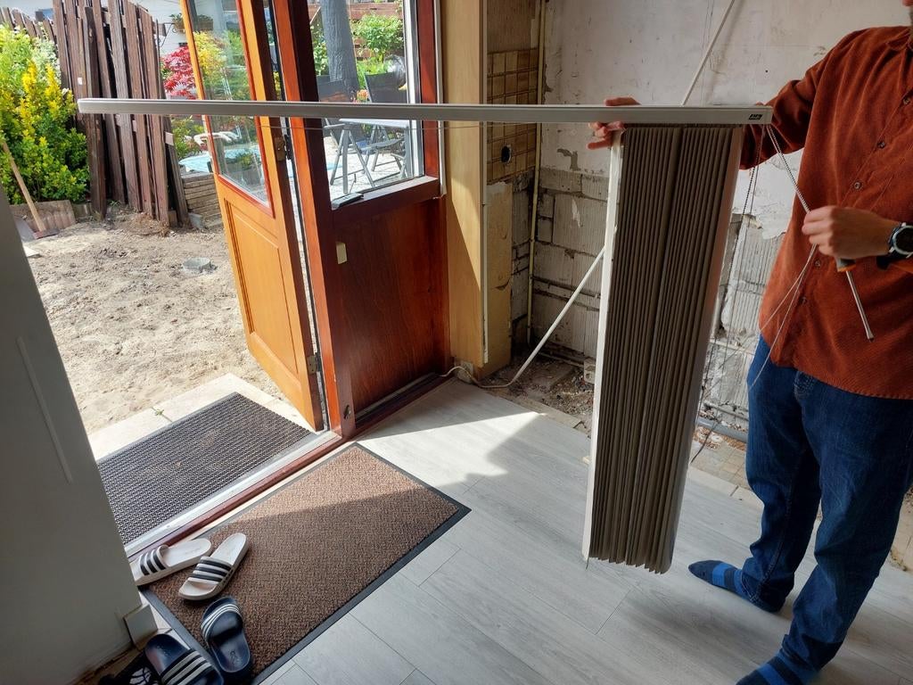 Luxaflex gratis ophalen - 124 cm hoog, 154 cm breed, Huis en Inrichting, Stoffering | Gordijnen en Lamellen, Gebruikt, Beige, Crème