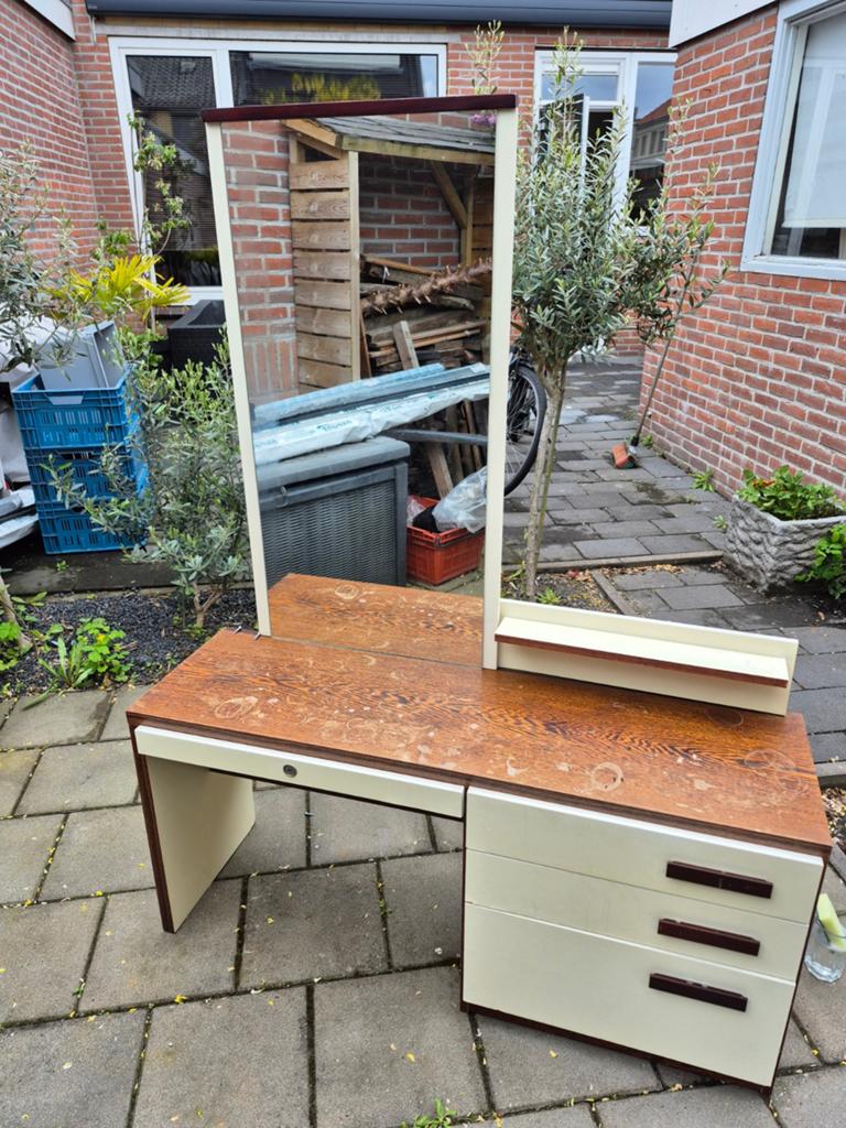 VINTAGE KAPTAFEL, Ophalen, Gebruikt, 100 tot 150 cm, Minder dan 100 cm
