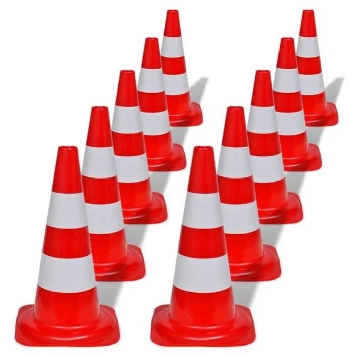 Verkeerskegel pylon pion 50 cm 10 stuks GRATIS VERZONDEN!, Doe-het-zelf en Verbouw, Overige Doe-het-zelf en Verbouw, Verzenden