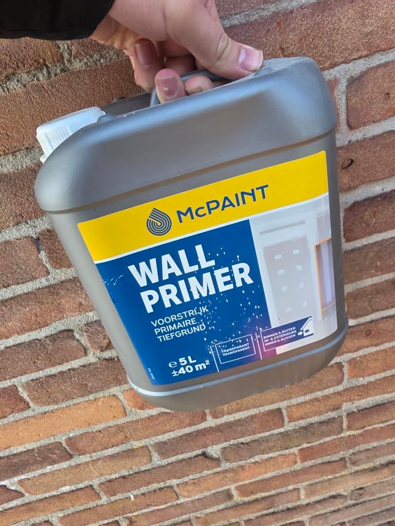 2x 5L McPAINT Wall Primer Voorstrijk Diepgrond, Ophalen, Nieuw, Overige typen