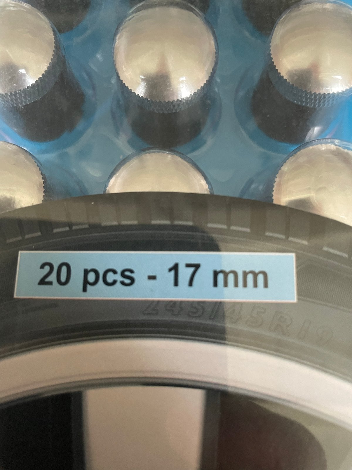 Chromen Wielmoerdoppen 17 mm - Set van 20 stuks, Auto diversen, Auto-accessoires, Nieuw, Ophalen of Verzenden