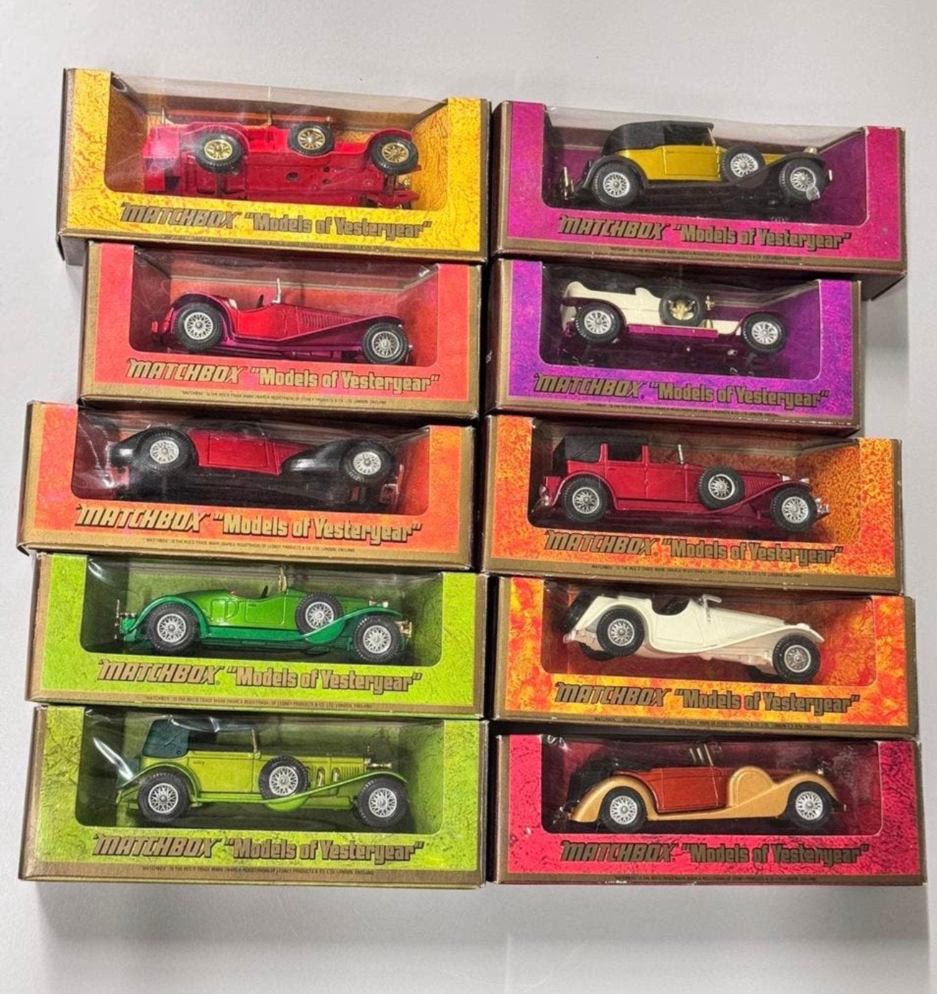 10x Matchbox models of Yesteryear in doos Modelauto oldtimer, Auto, Matchbox, Nieuw, Ophalen of Verzenden