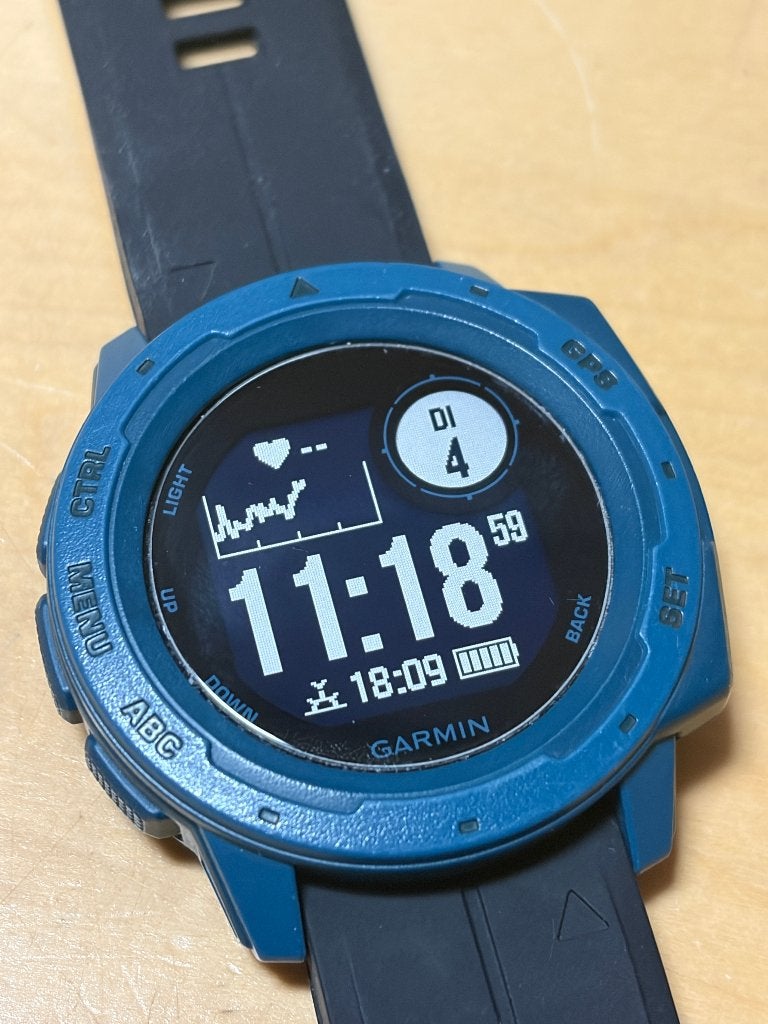 Garmin Instinct (GPSinruil-nr 194), Stappen, Info@garmin.nl, Blauw, Garmin