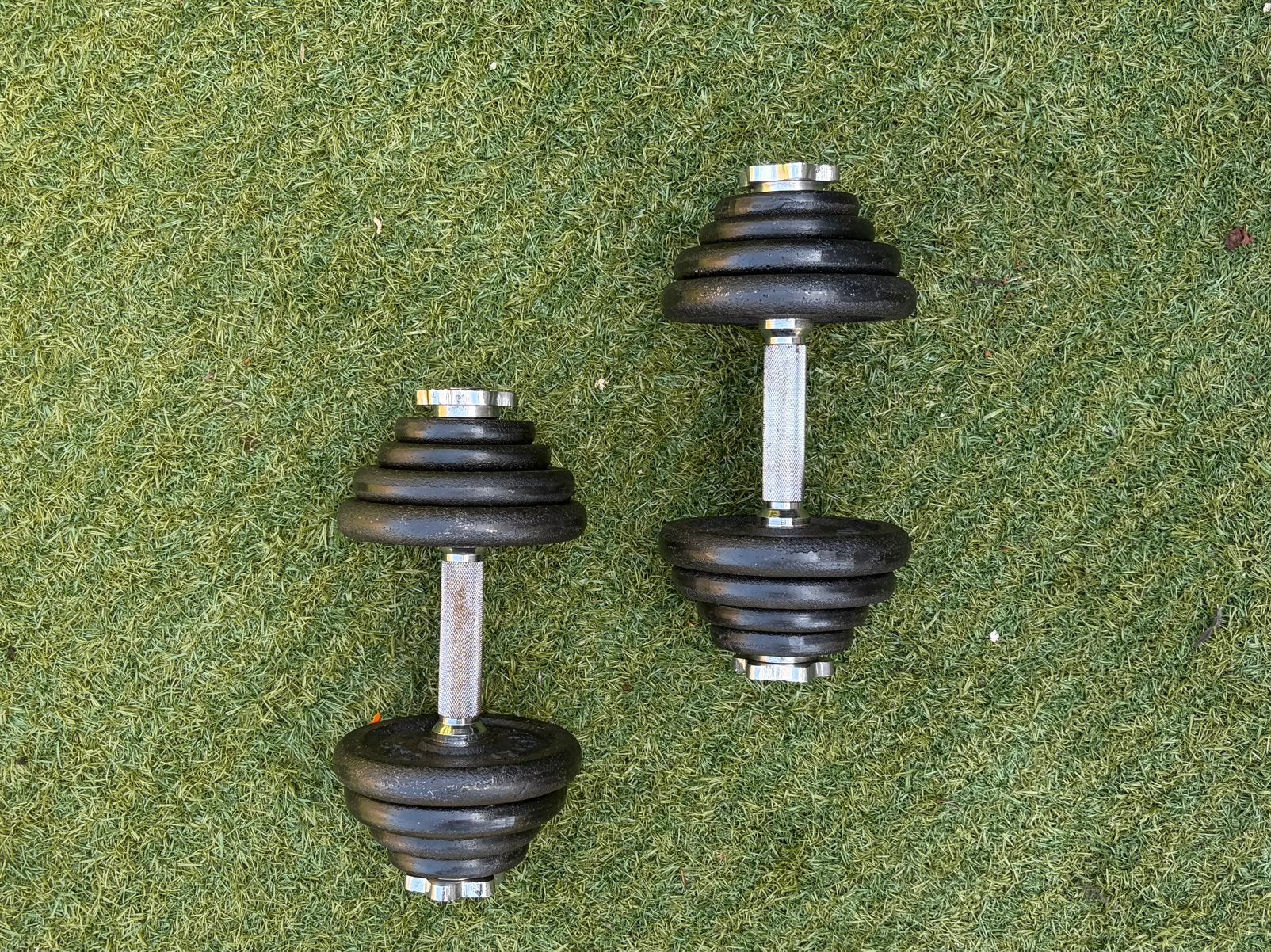 Tunturi Dumbell Set 2x15kg - Gietijzer, Ophalen, Zo goed als nieuw, Dumbbell