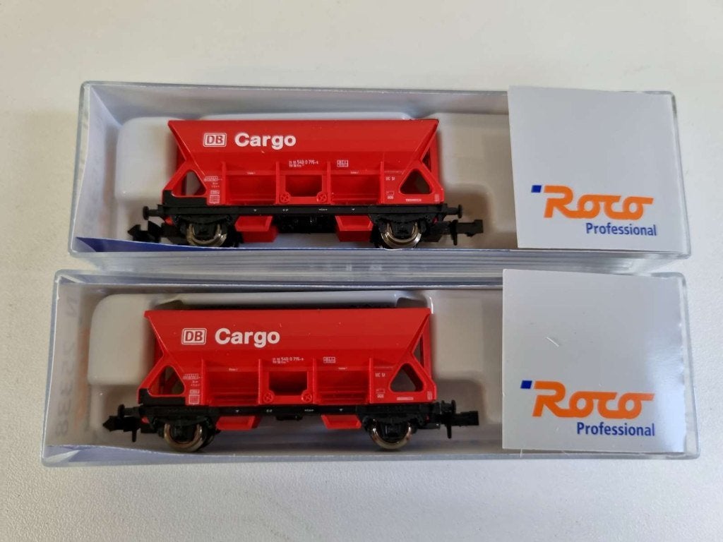 Roco 25338 - Zelflossers met kolenlading van de DB, Hobby en Vrije tijd, Modeltreinen | N-Spoor, Gelijkstroom, Wagon, Ophalen of Verzenden