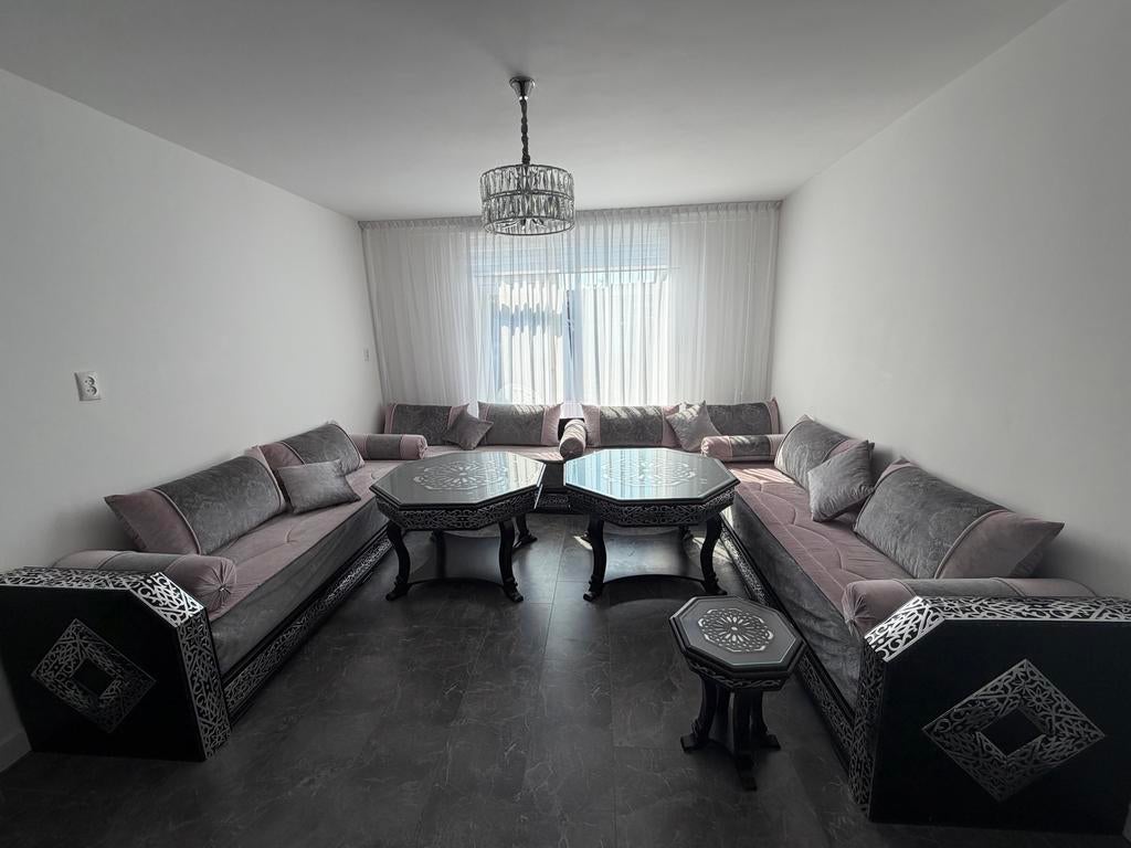 Luxe Marokkaanse Salon Set - Zo Goed Als Nieuw, Huis en Inrichting, Banken | Complete zithoeken, Ophalen of Verzenden, Zo goed als nieuw