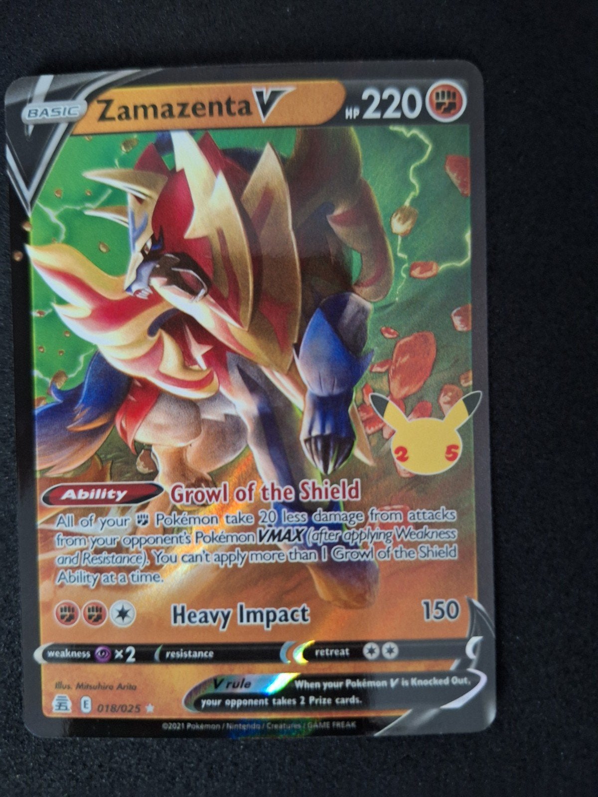 Zamazenta V, Hobby en Vrije tijd, Verzamelkaartspellen | Pokémon, Ophalen of Verzenden, Zo goed als nieuw