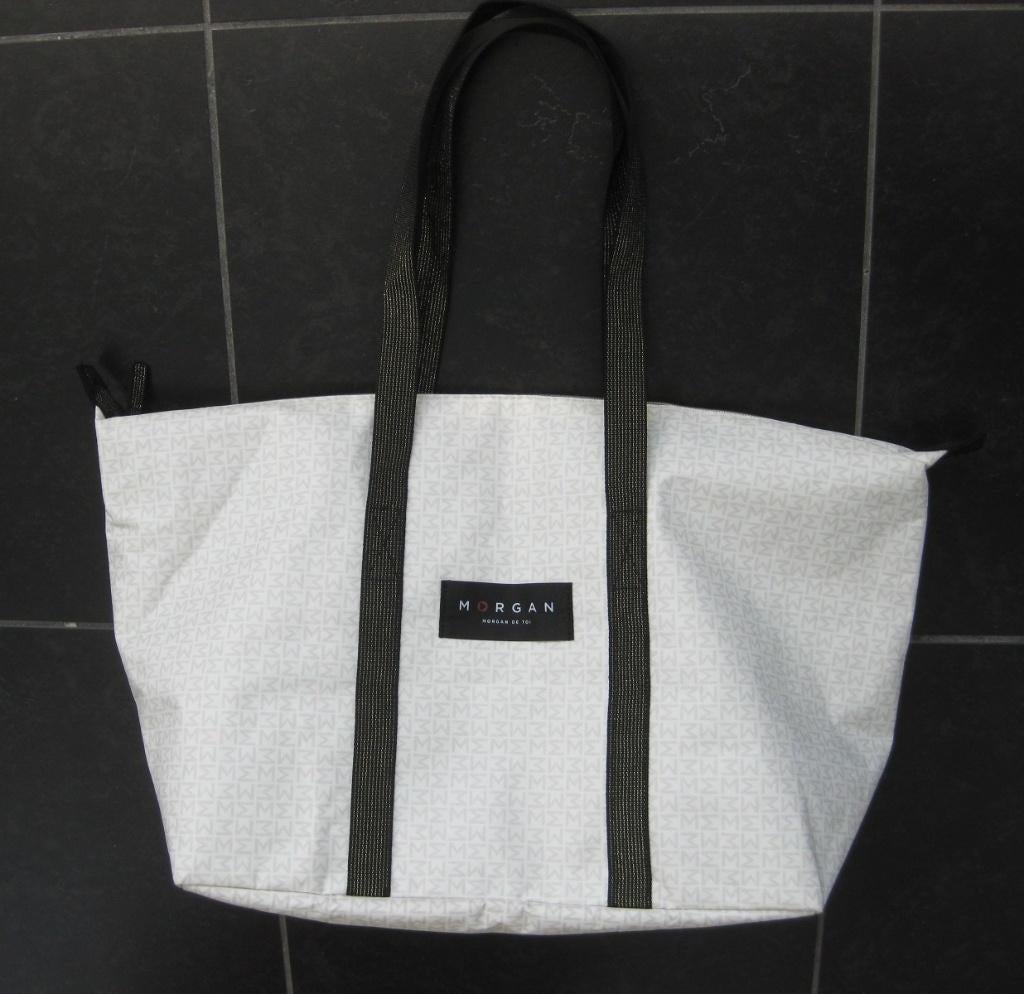 Morgan de Toi shopper, tas met hengsels, creme zwart goud, Ophalen of Verzenden, Nieuw, Overige kleuren, Shopper