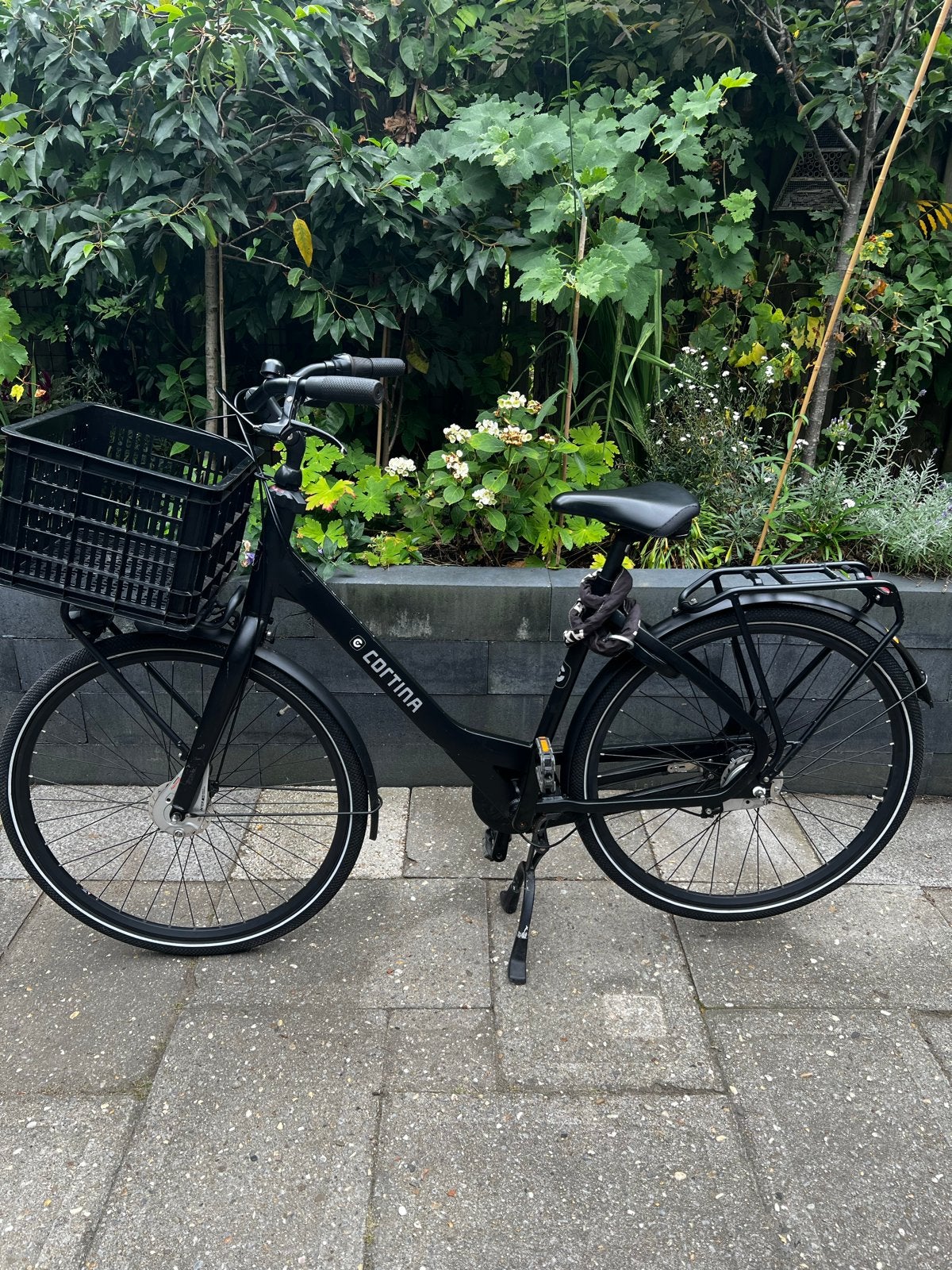 Cortina Common D50 Jet Black Matt ND7 - 28 inch, 50 cm frame, Gebruikt, Versnellingen, 50 tot 53 cm, Trommelrem