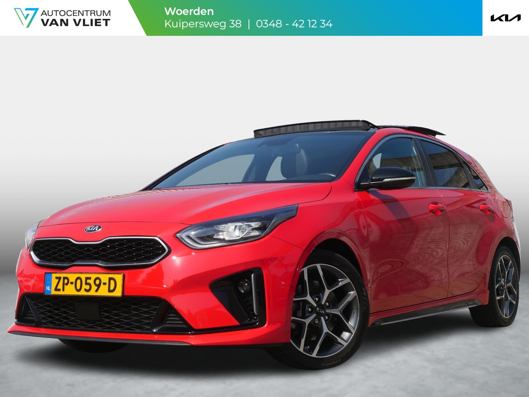 Kia Ceed 1.0 T-GDi GT-Line | Schuif/Open Dak | Stoel Stuur v, Voorwielaandrijving, 12 maanden, Gebruikt, Euro 6