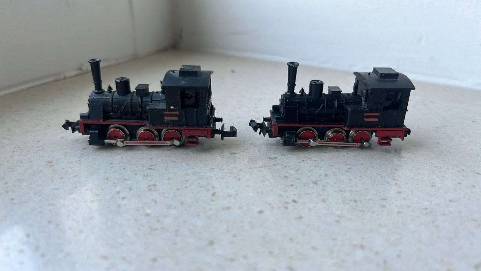 2x Minitrix N 2914 locomotief zie omschrijving, Trix, Ophalen of Verzenden, Zo goed als nieuw, Gelijkstroom