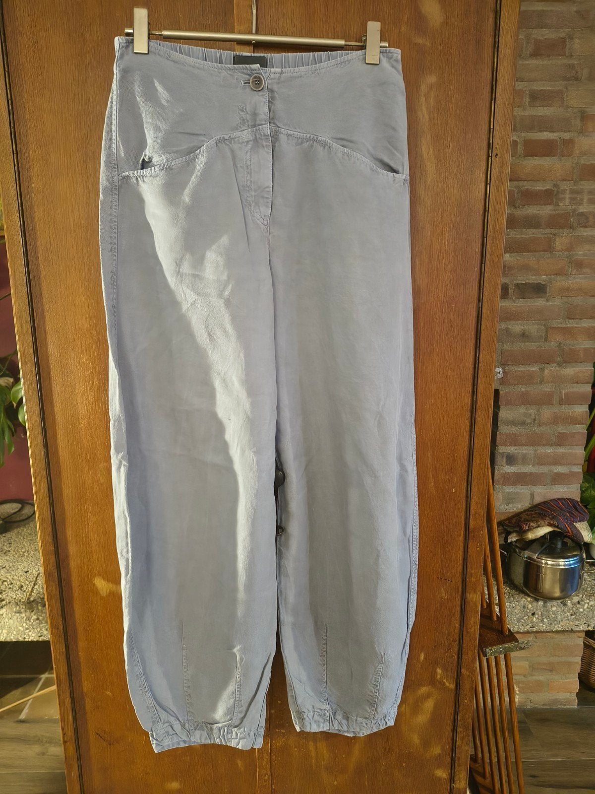OSKA Lichtblauwe Denim Barrel Pants - Maat S, Blauw, OSKA, Ophalen of Verzenden, Maat 36 (S)