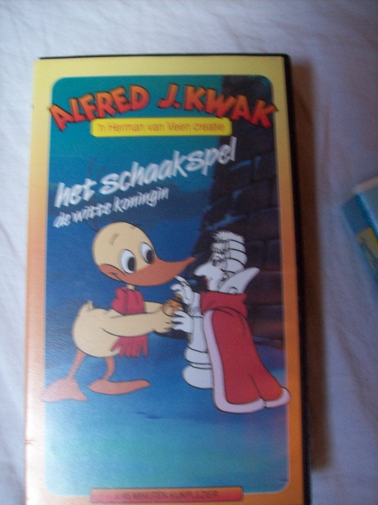 Alfred J , Kwak /The Lion King /Bambi videoband VHS, Alle leeftijden, Ophalen of Verzenden, Gebruikt, Tekenfilm