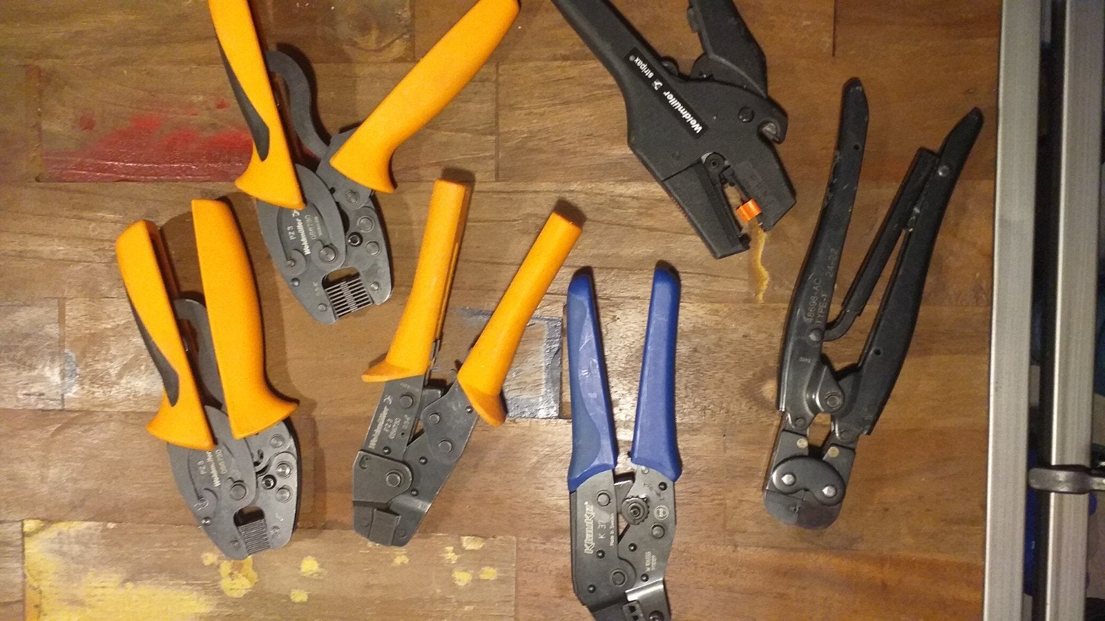 Diverse tangen en gereedschap - Weidmüller, Klauke, Ophalen of Verzenden, Gebruikt, Tang