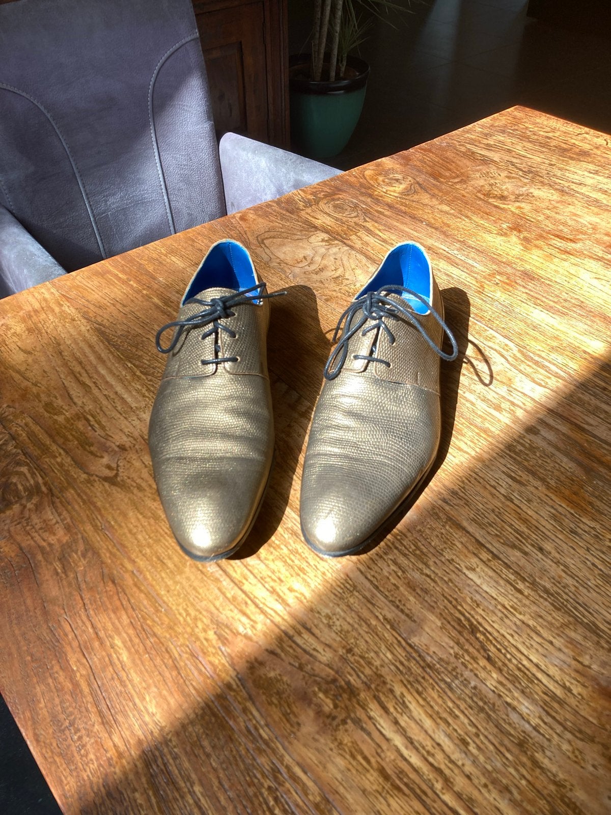 Mascolori Nette Schoenen Maat 40 - Goudkleurig, Ophalen of Verzenden, Zo goed als nieuw, Overige kleuren, Veterschoenen