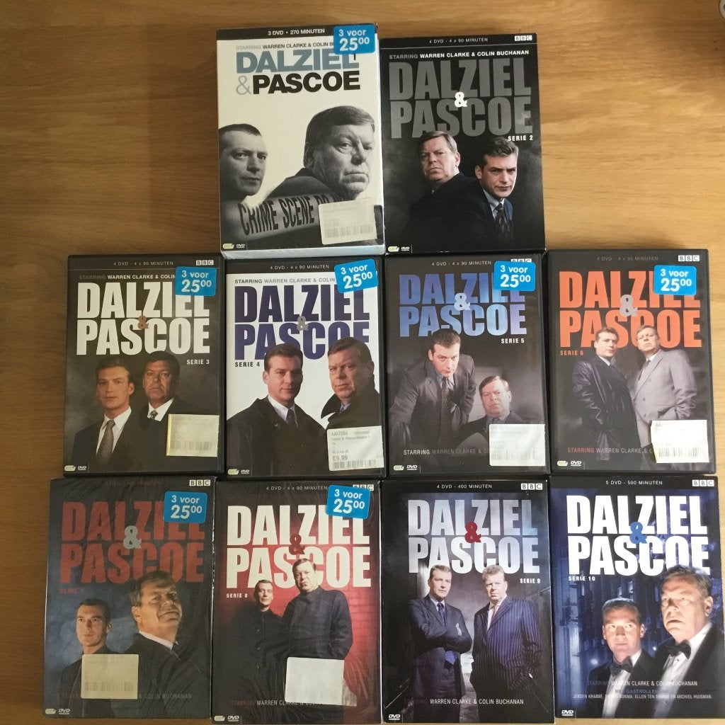 Dalziel & Pascoe Serie 1 t/m 10 Dvd, Vanaf 12 jaar, Ophalen, Gebruikt