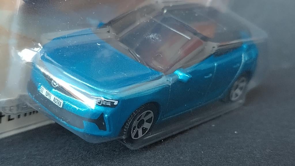 Opel Astra L 2022 blauw 1:64 3inch Matchbox Pol, 1186mj1 nl, Auto, Verzenden, Nieuw