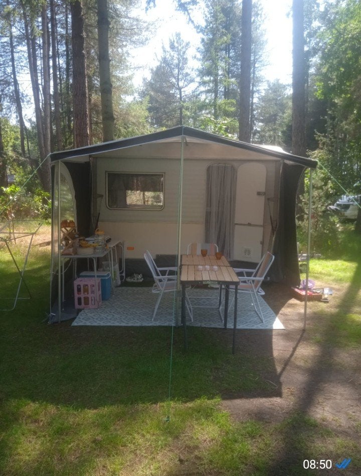 Vintage klapcaravan / vouwcaravan, Caravans en Kamperen, Ophalen, Meerkleurig, Tot en met 4, Overige merken