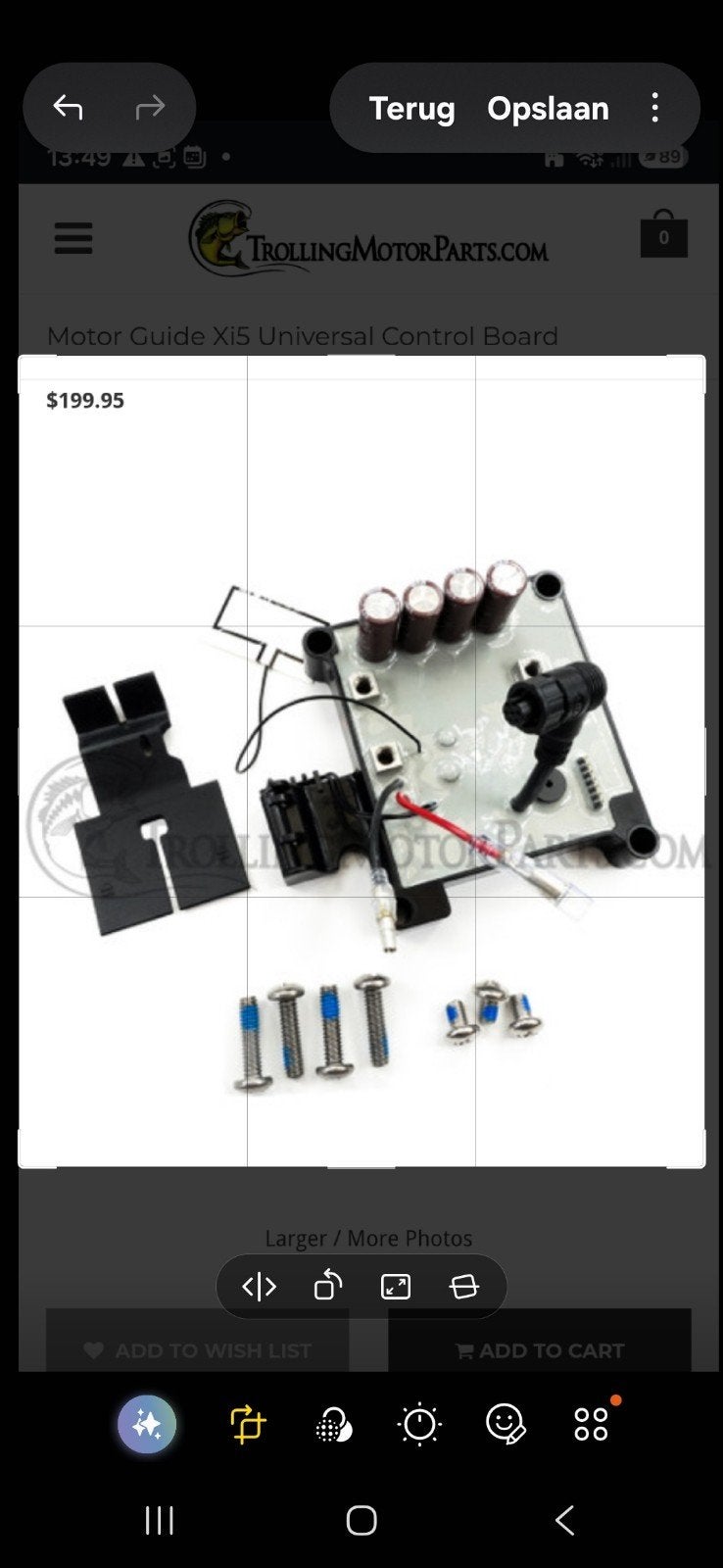 2e hands moederbord voor Xi5 trolling motor, Ophalen of Verzenden