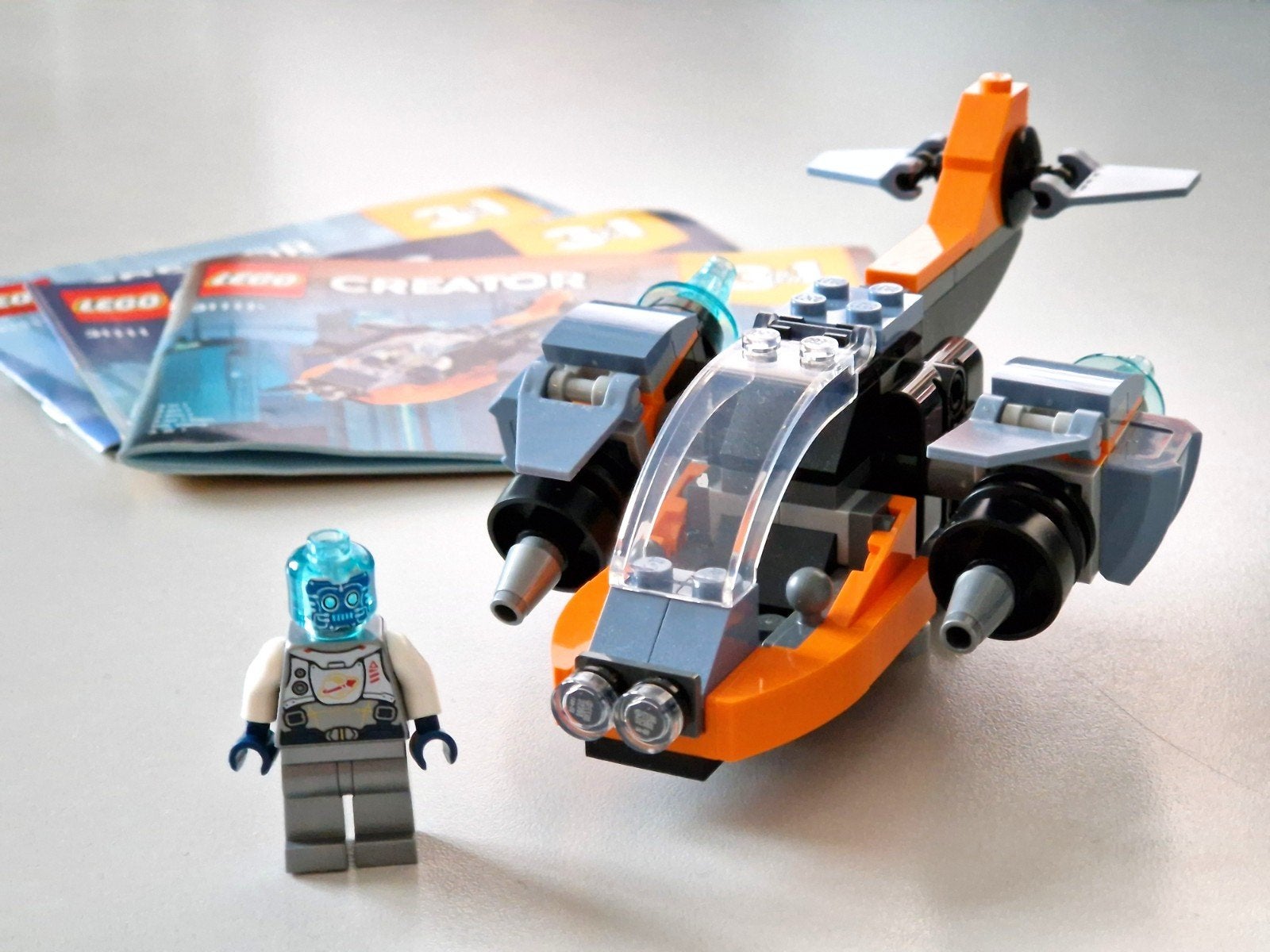 LEGO Creator 3in1 Cyberdrone | #31111, Gebruikt, Lego, Ophalen of Verzenden, Inclusief instructies