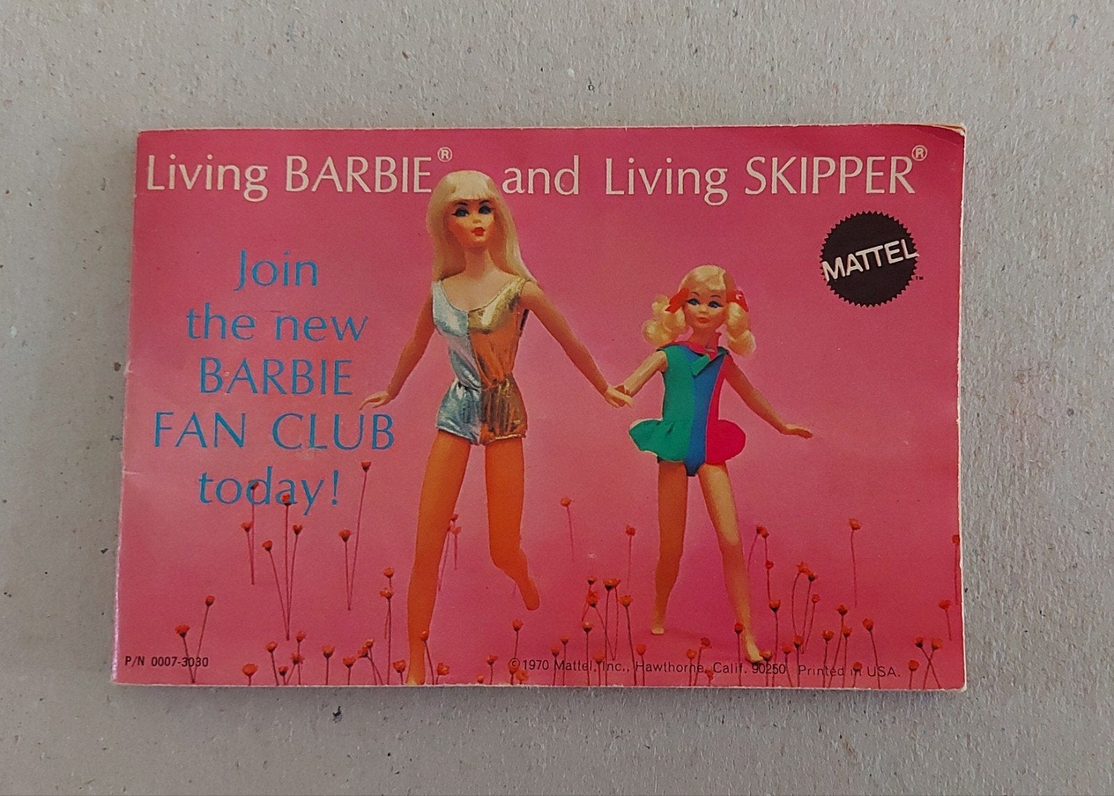 Vintage Barbie catalogus 1970 Living Barbie and Living Skipp, Ophalen of Verzenden, Gebruikt