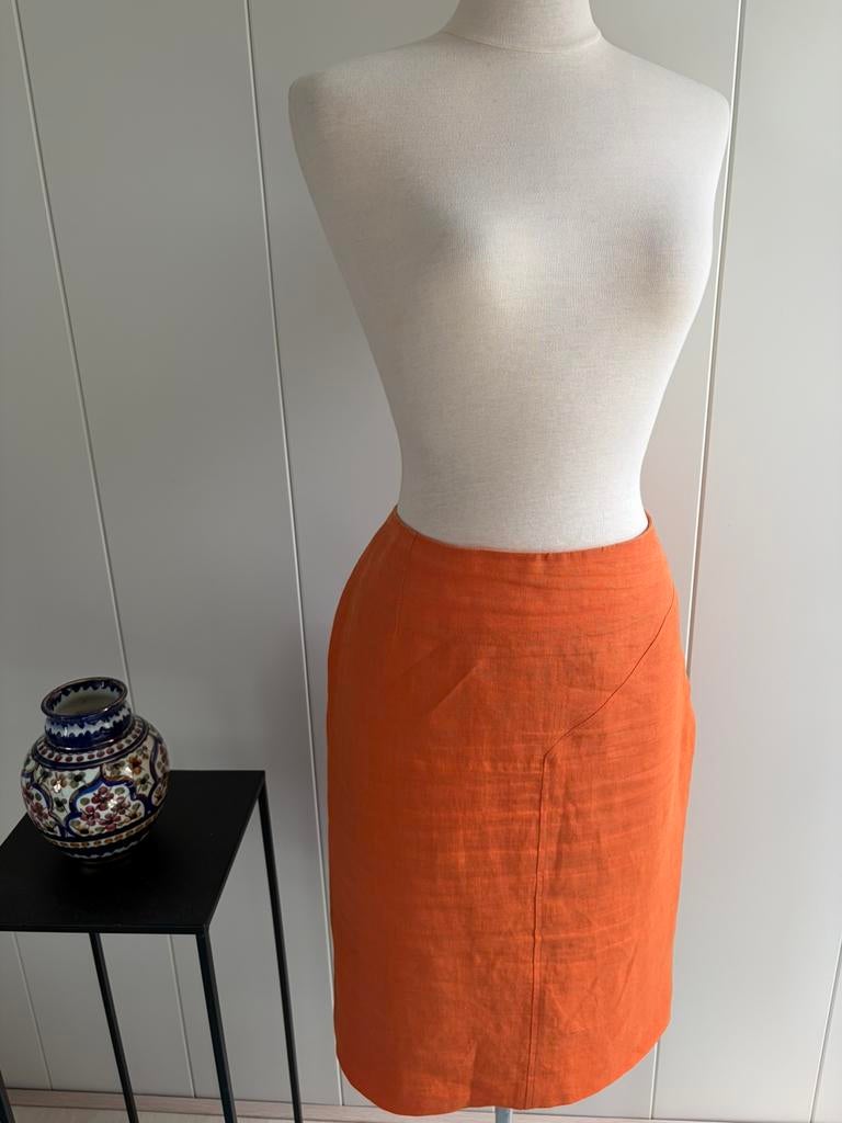 PAUW rokje linnen maat 4, Kleding | Dames, Rokken, Maat 38/40 (M), Oranje, Ophalen of Verzenden, Zo goed als nieuw