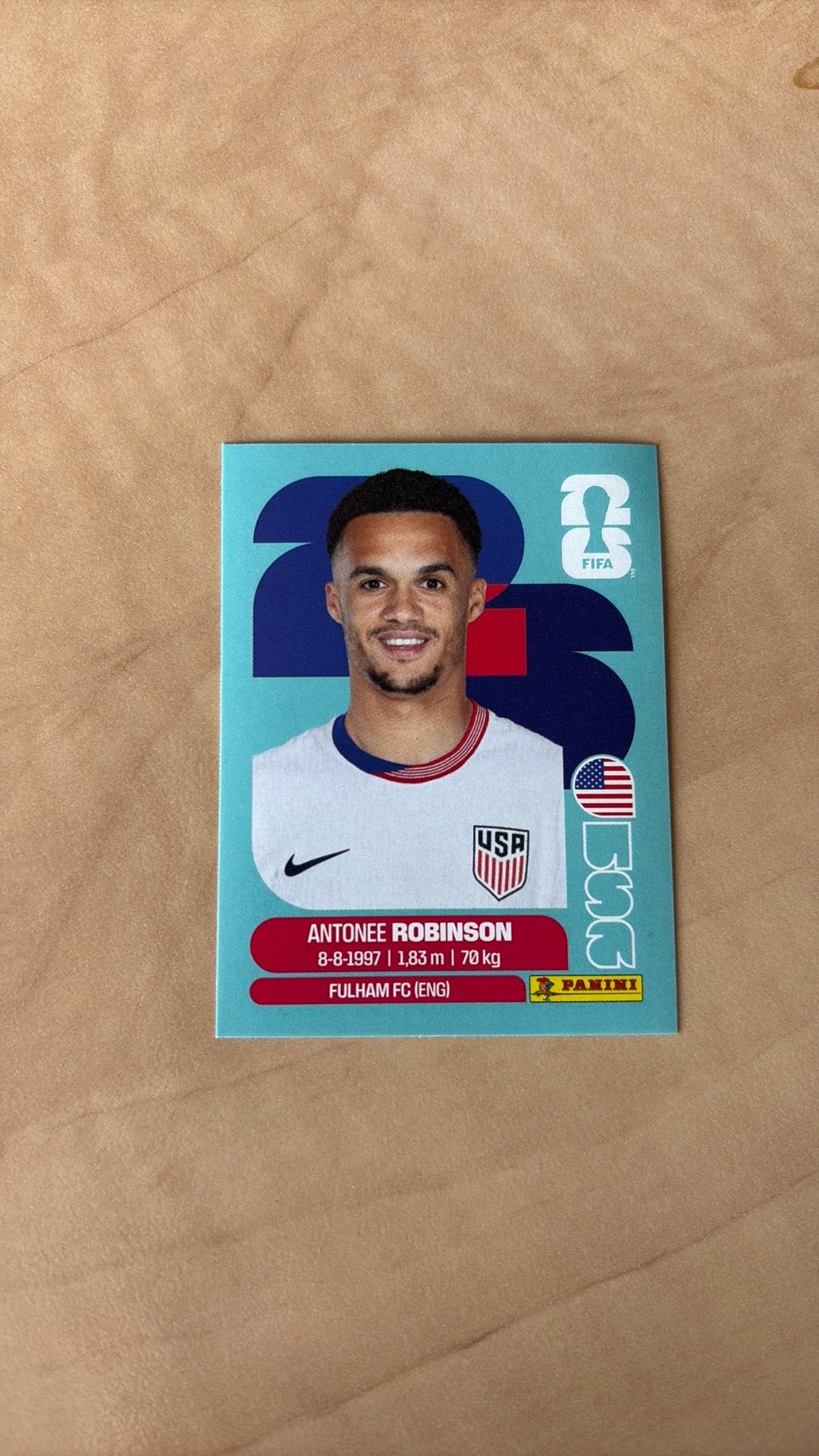 WK Panini 2026 USA 7, Verzenden, Nieuw, Sticker