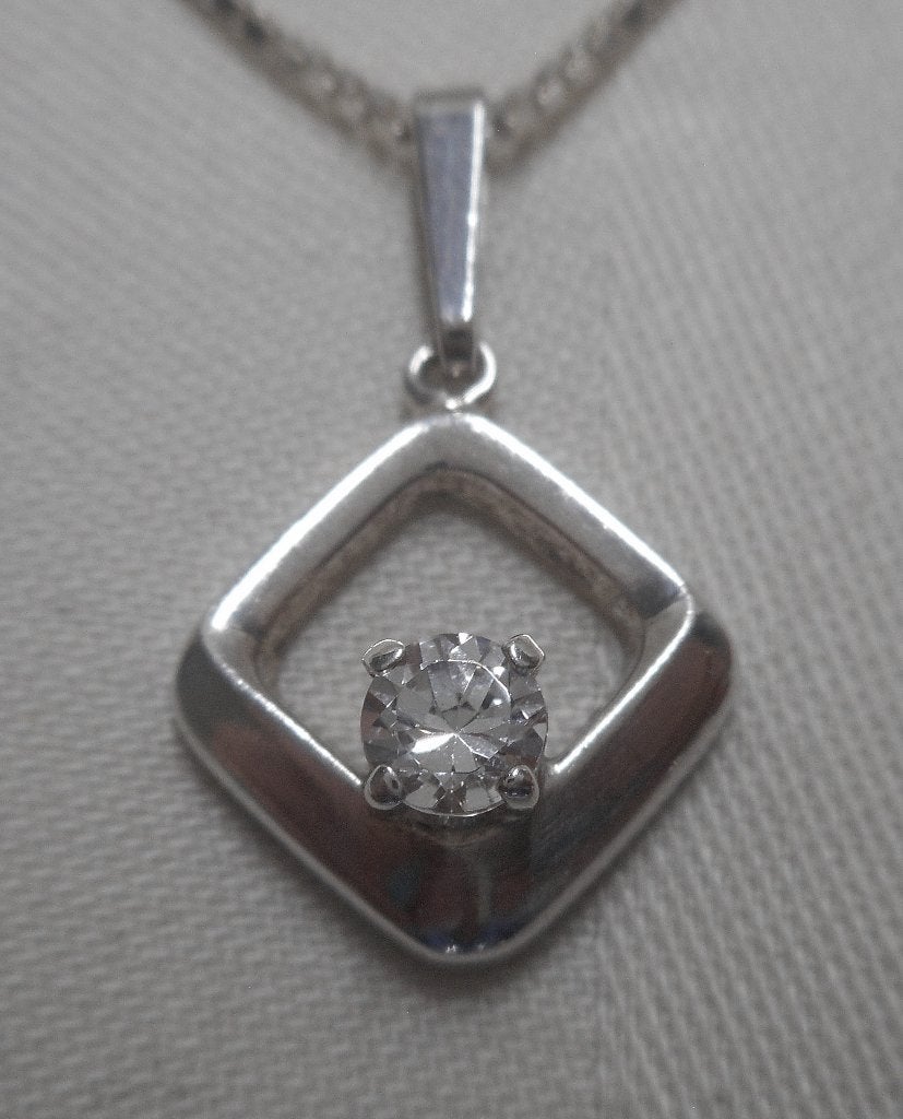 Zilveren ketting met vintage hanger nr.260, Sieraden, Tassen en Uiterlijk, Kettingen, Met hanger, Verzenden, Zo goed als nieuw