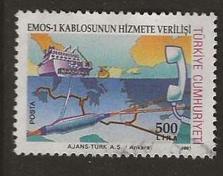 Turkije 68, communicatie voor jos*, Verzenden, Overige landen, Gestempeld