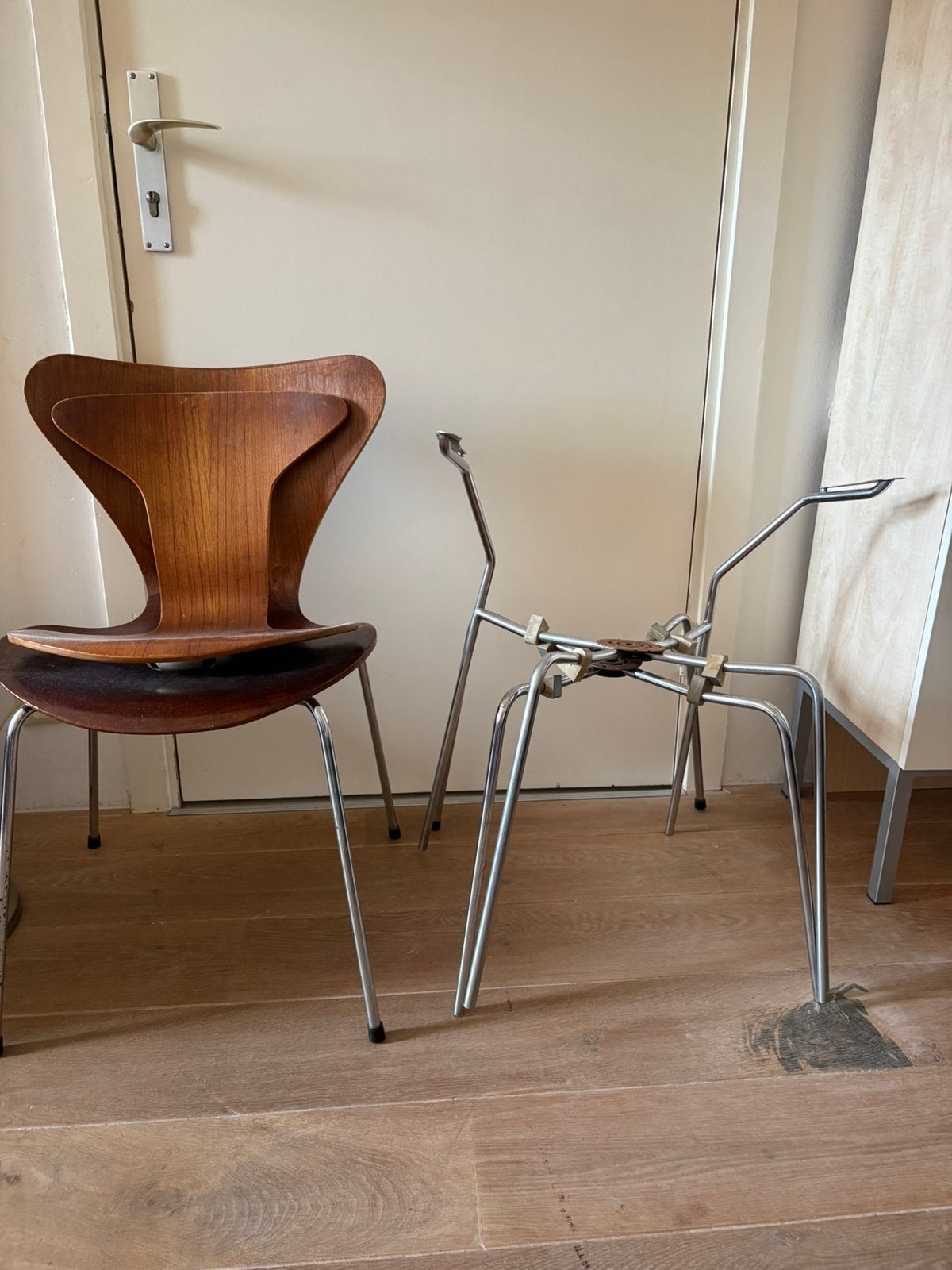 Arne Jacobsen vlinderstoel en mier Fritz Hansen, Ophalen, Zo goed als nieuw, Vijf, Zes of meer stoelen