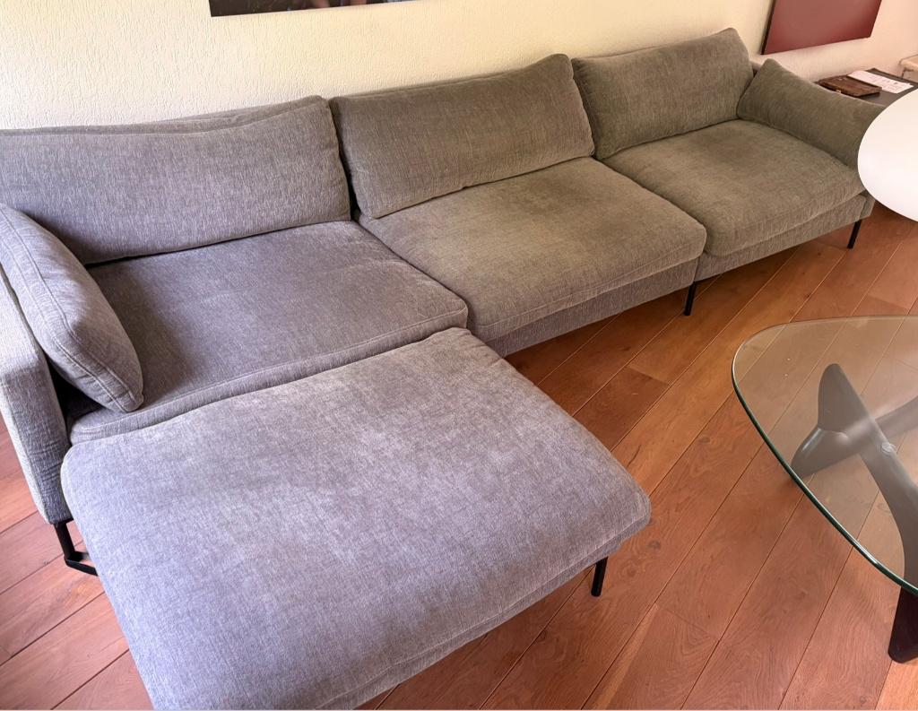 Loungebank Zuiver Bank Summer 4,5-Zits incl. hocker, Huis en Inrichting, Banken | Bankstellen, Ophalen, 100 tot 125 cm, 300 cm of meer
