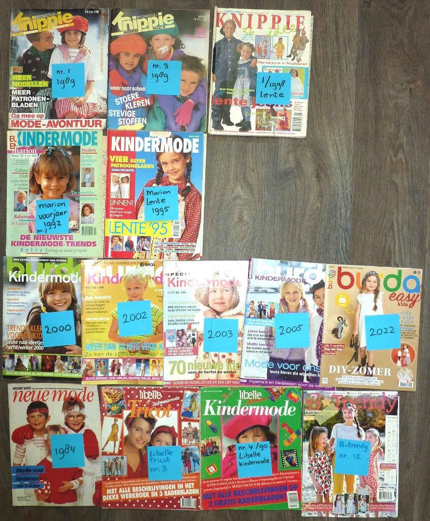 KNIPPIE/BURDA Kindermode, Neue Mode kinderen, B Trendy etc, Ophalen, Zo goed als nieuw, Kind, Knippie