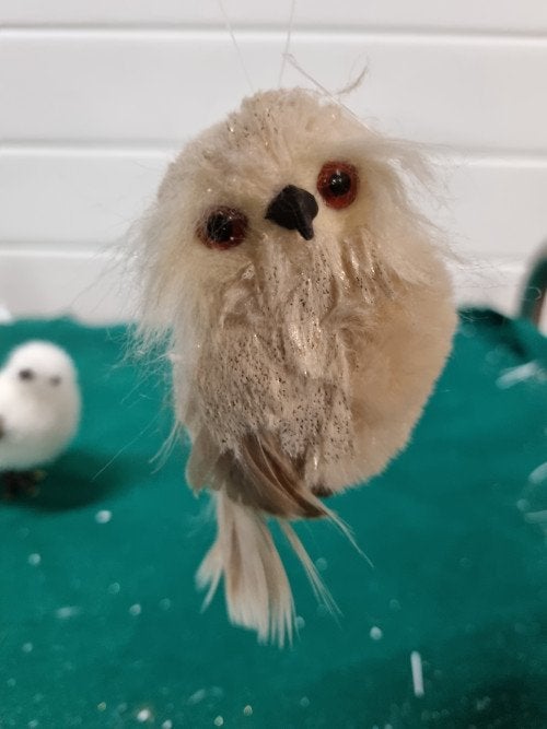 Kerst vogel en uiltje deco, [a646], Diversen, Ophalen of Verzenden, 'T Olde Gre-j, Info@toldegrej.nl, Endepoelstraat 20f Didam