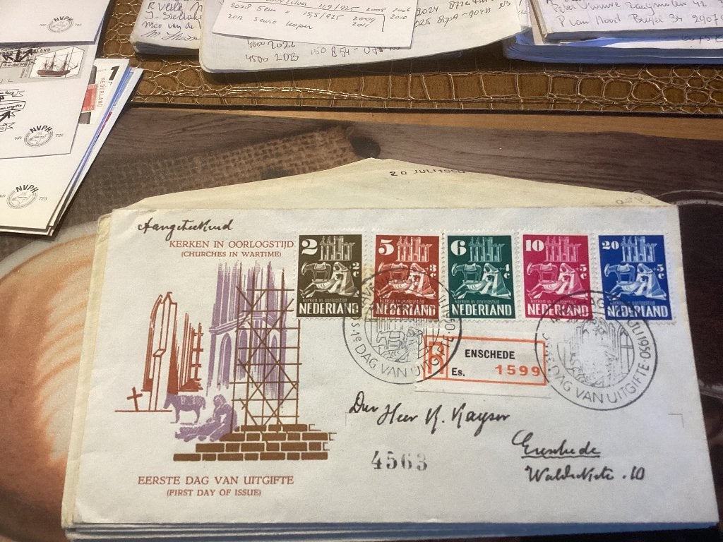 No3334 E2 Aangetekend Enschede Nederland jaargangen fdc, Verzenden, Beschreven, Nederland