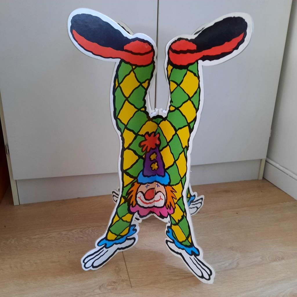 Decoratie clown clowns circus handstand z.g.a.n., Ophalen of Verzenden, Zo goed als nieuw, Versiering, Carnaval