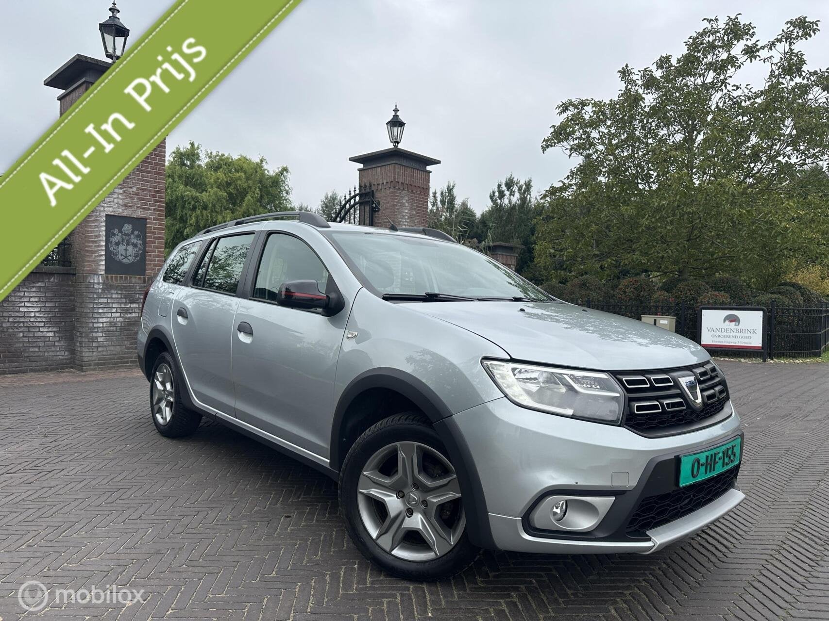 Dacia Logan MCV Stepway 0.9 TCe Tech Road Trekhaak Cruise✅, Auto's, Voorwielaandrijving, Stof, Gebruikt, Zwart