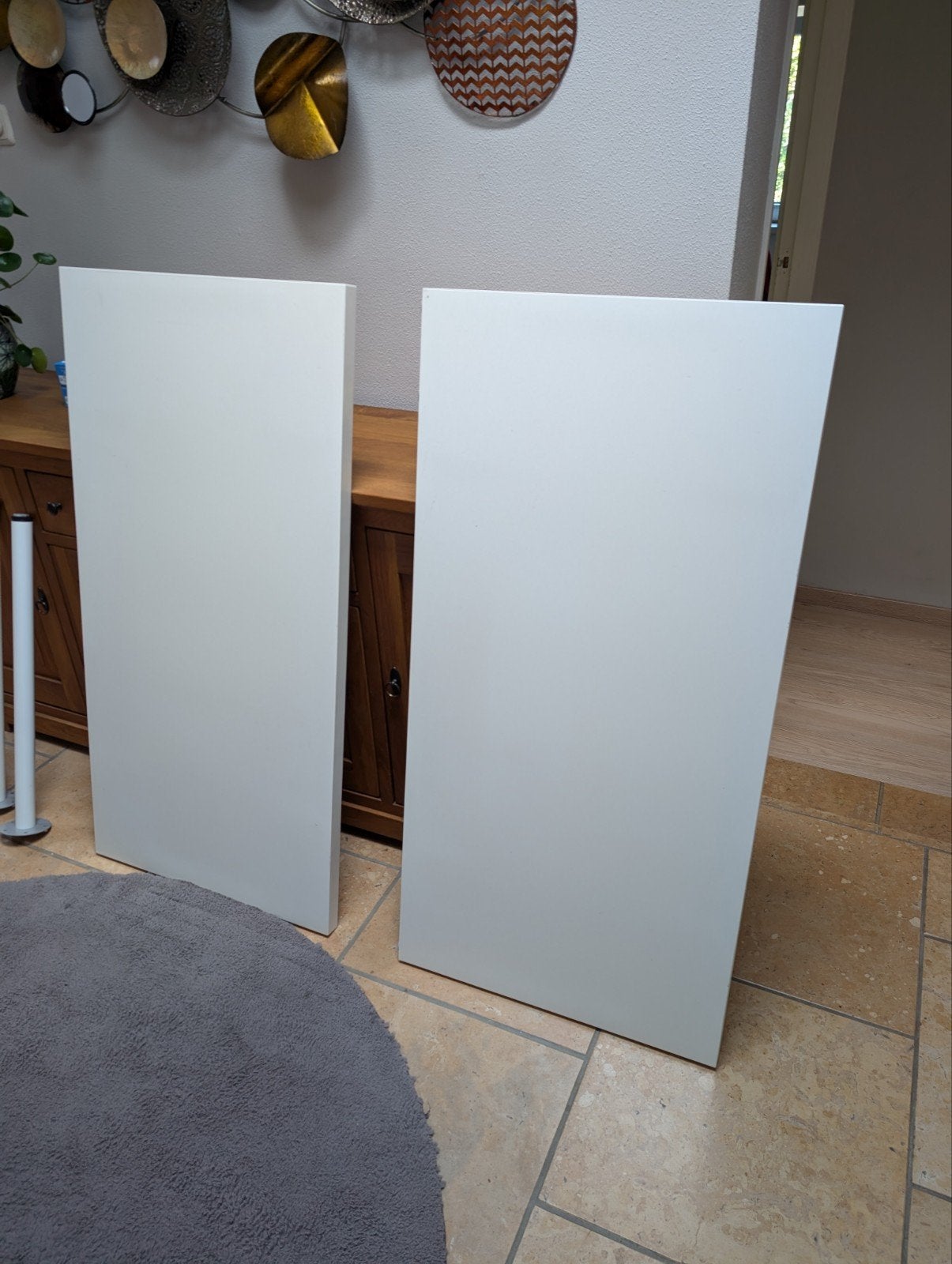 IKEA LAGKAPTEN Tafelblad met 4 ADILS poten, Huis en Inrichting, Tafelonderdelen, Gebruikt, 100 tot 150 cm, Modern, Scandinavisch