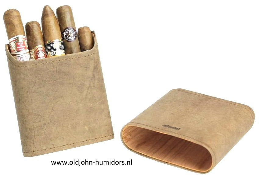 SIGARENKOKER ADORINI   ECHT SUEDE  3-5 SIGAREN sigaar sk05, Ophalen of Verzenden, Nieuw, Tabaksdoos of Verpakking