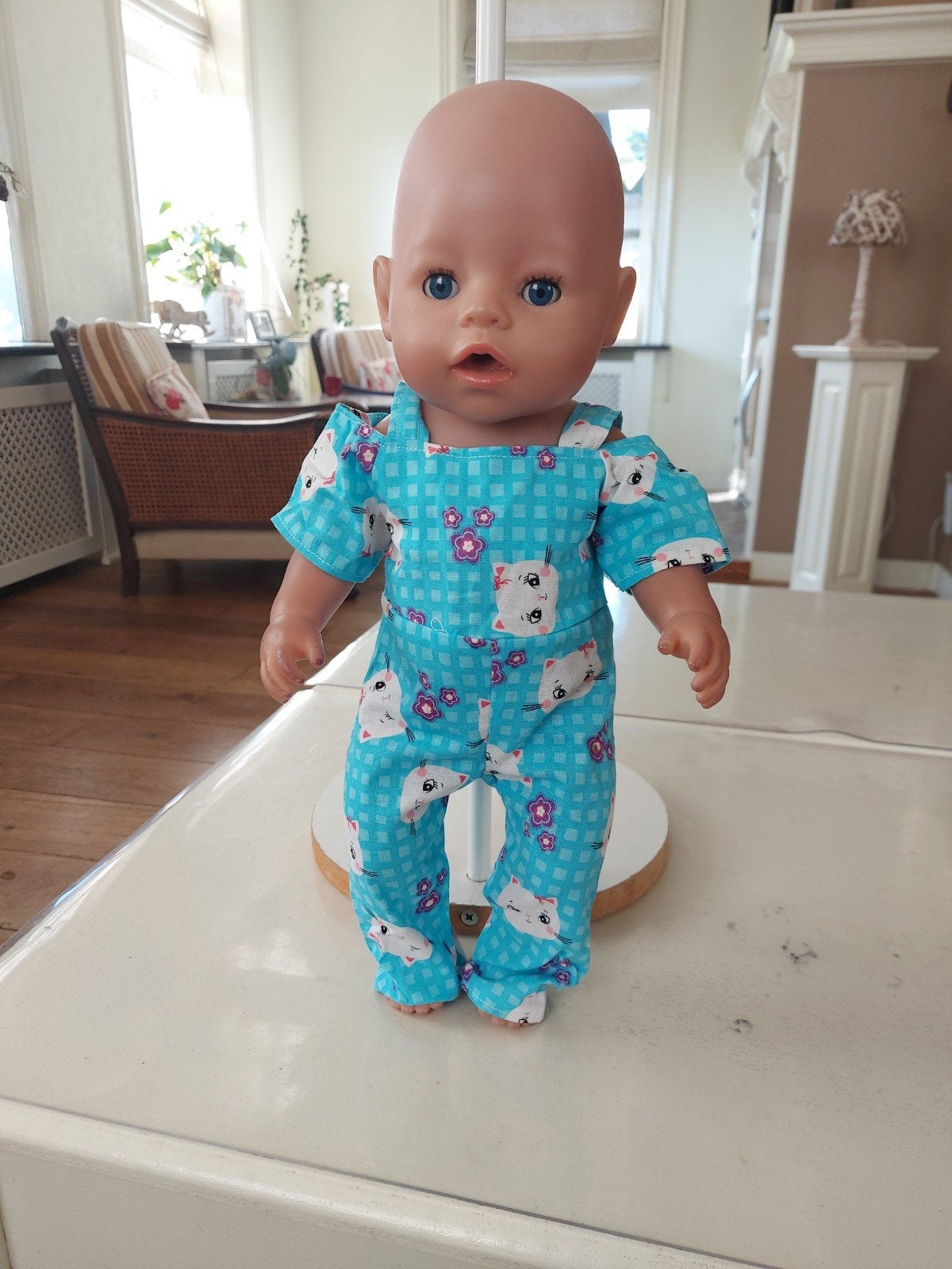 jumpsuit poes baby born pop 43cm, Ophalen of Verzenden, Nieuw, Babypop