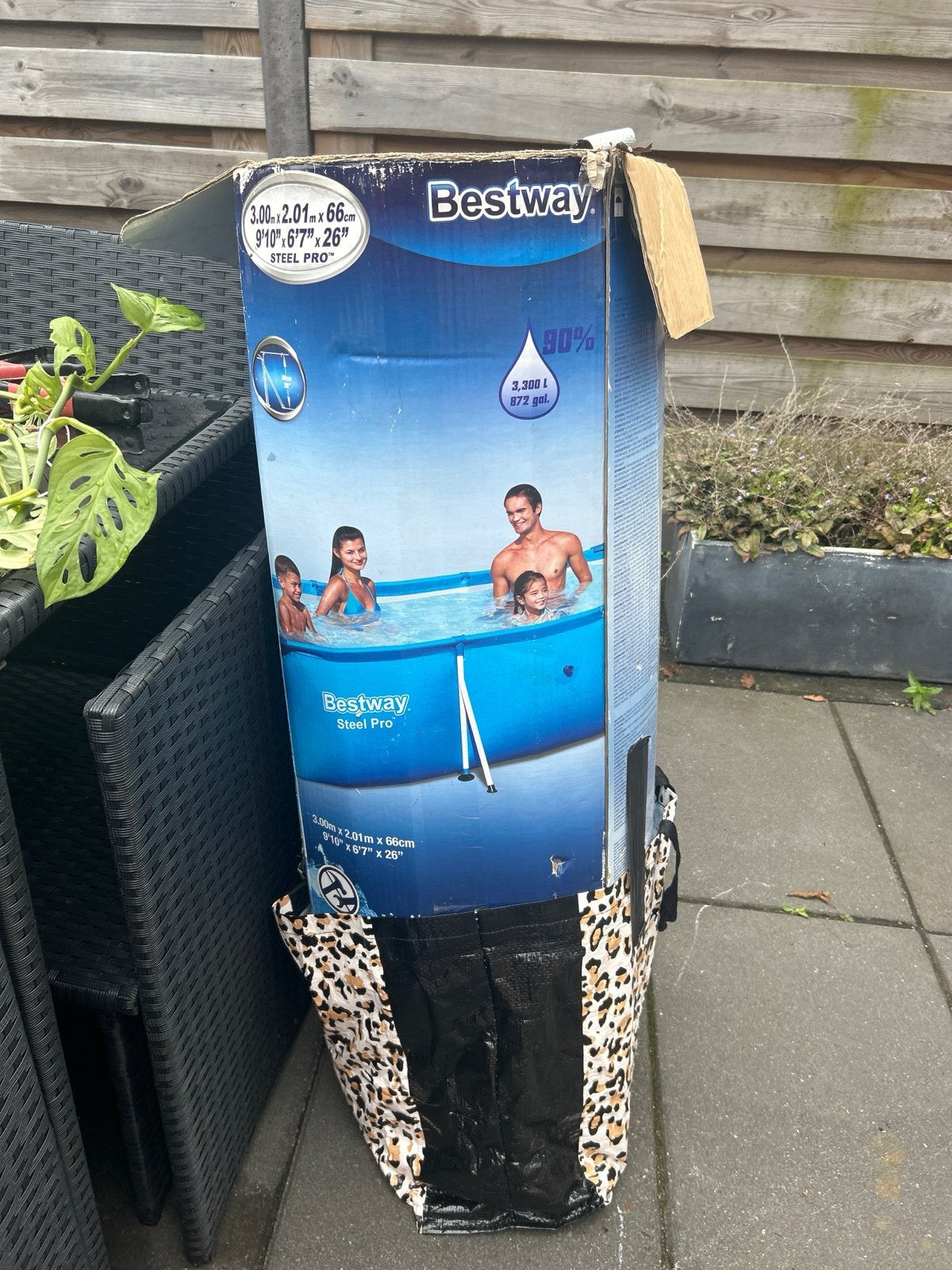 Bestway Steel Pro Opzetzwembad met accessoires, Ophalen, Gebruikt, Rond, Opzetzwembad