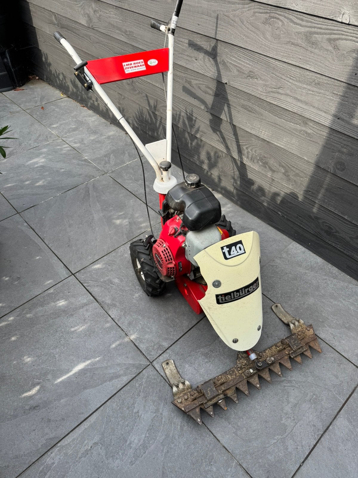 Tielburger T40 balkmaaier te koop, Ophalen, Gebruikt, Balkmaaier, Benzine-grasmaaier