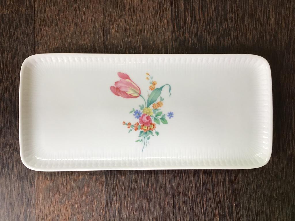Hutchenreuter cakeschaal porselein met decor, Ophalen of Verzenden