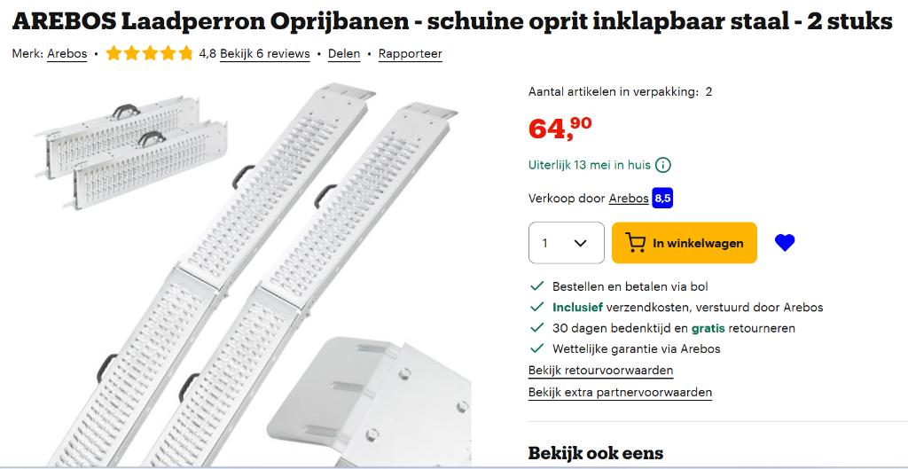 oprijplaten voor rolstoel of iets dergelijks, Diversen, Verpleegmiddelen, Ophalen, Zo goed als nieuw