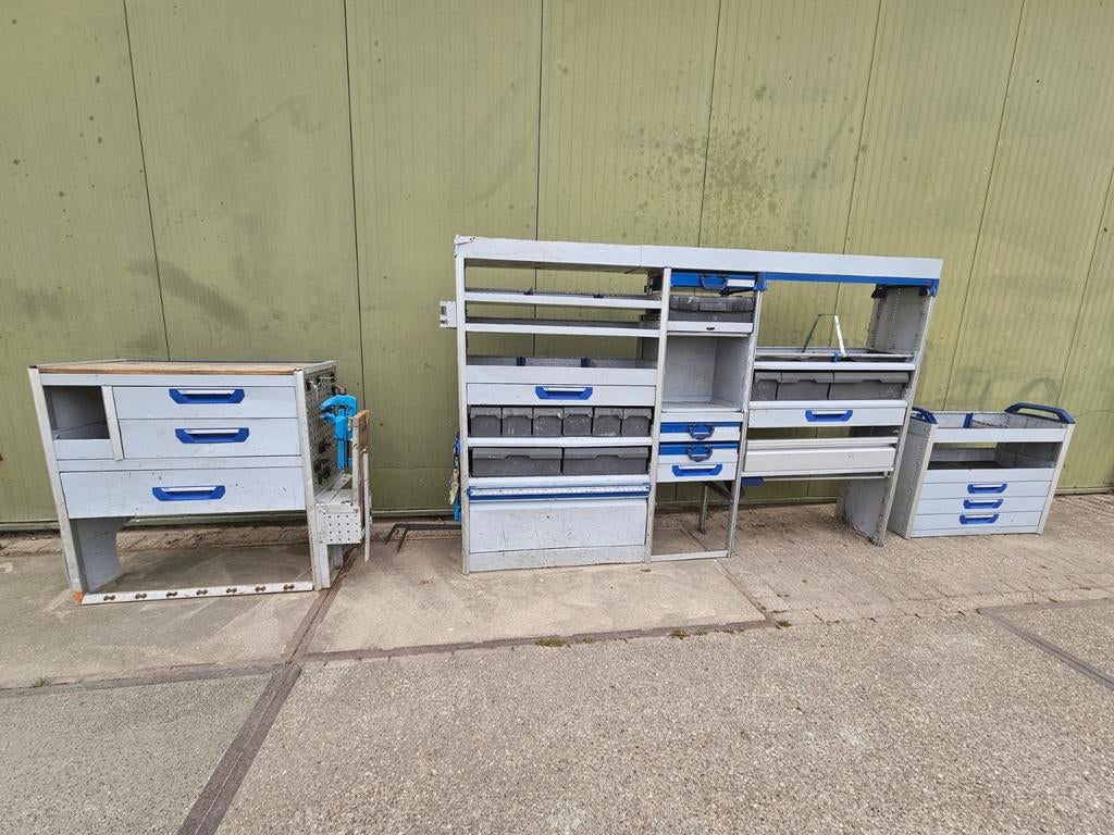 Sortimo bedrijfswagen inrichting compleet met bankschroef, Ophalen of Verzenden, Gebruikt