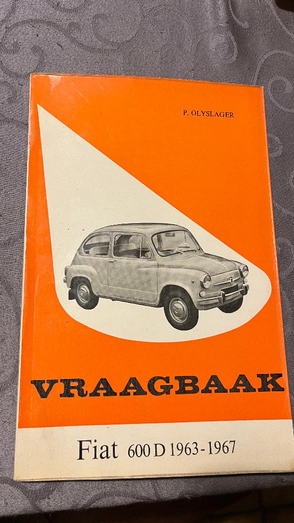 Olyslager vraagbaak Fiat 600, Ophalen of Verzenden