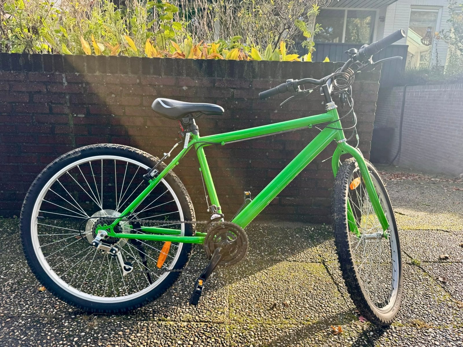 Groene mountainbike - Gebruikt, Gebruikt, 49 tot 53 cm, Geen vering, Ophalen