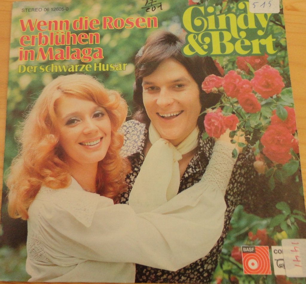 Cindy & Bert > Wenn die rosen erbluhen in Malaga, Cd's en Dvd's, Ophalen of Verzenden, Gebruikt, 7 inch, Pop