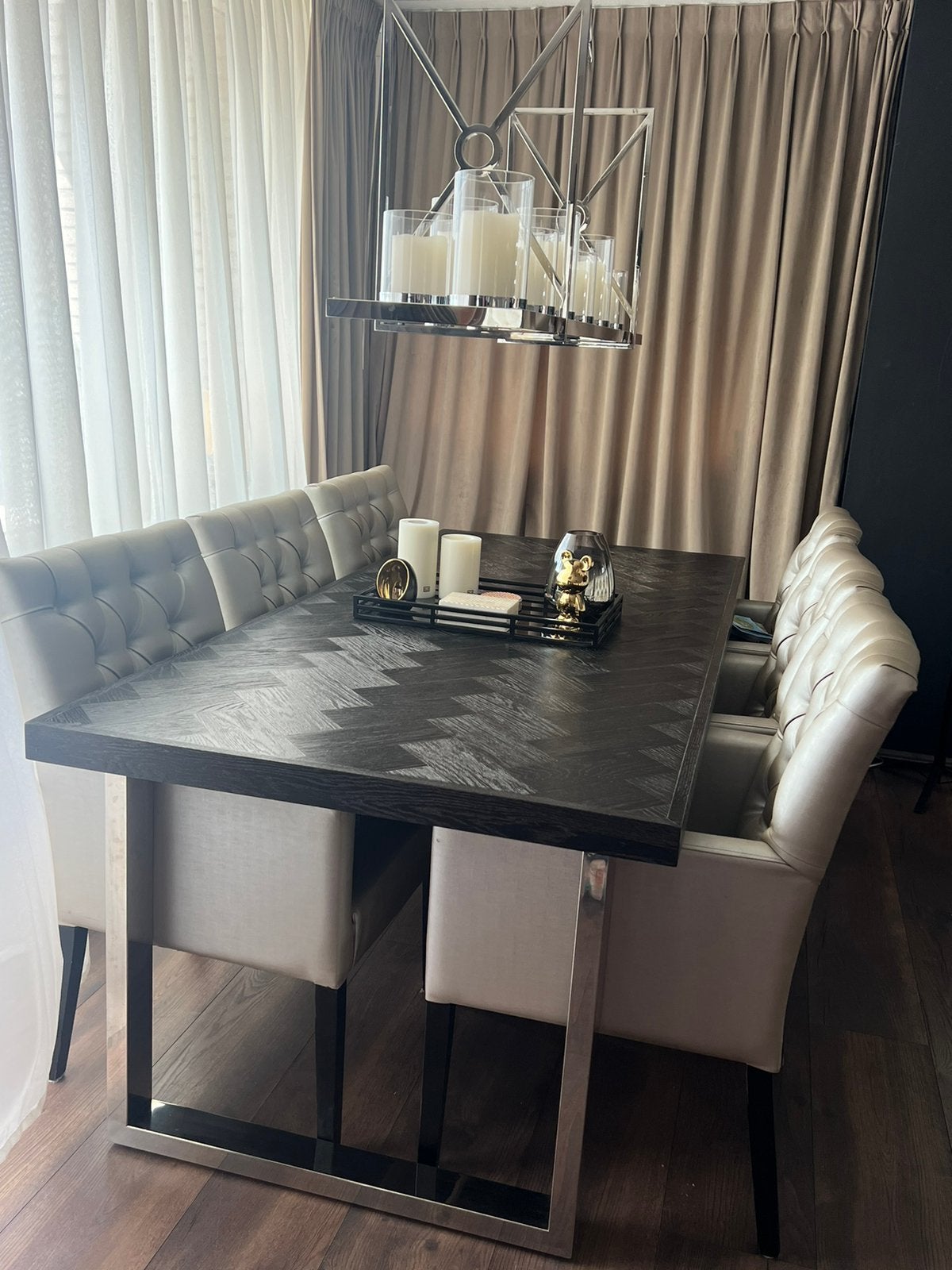 Richmond eettafel blackbone, Huis en Inrichting, Complete eetkamers, Zo goed als nieuw, Ophalen