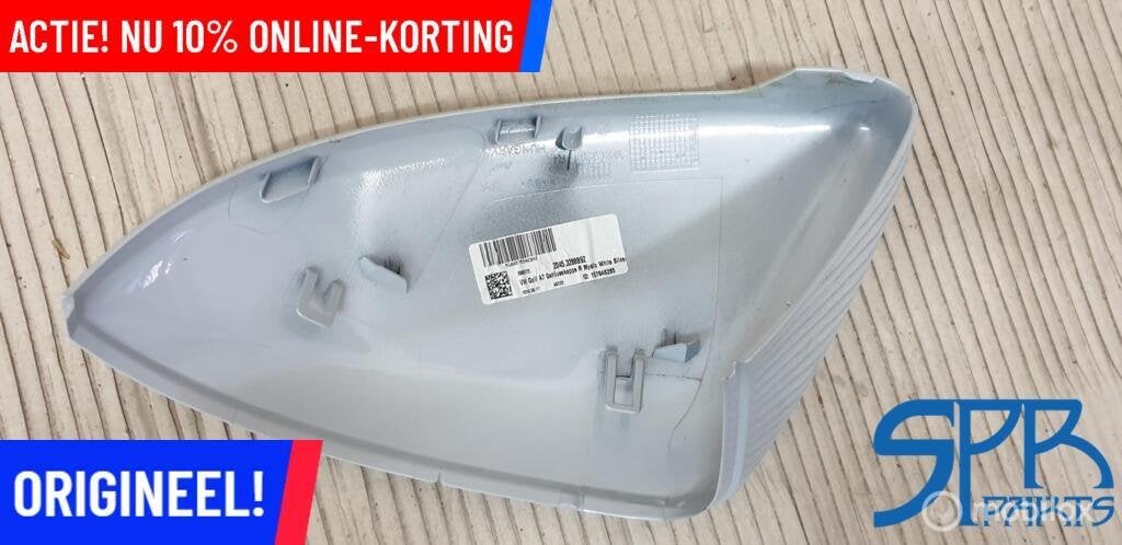 GOLF 7 7.5 Spiegelkap LB9Z RECHTS 5G0857538E WHITE SILVER, Volkswagen, Nieuw, Ophalen of Verzenden
