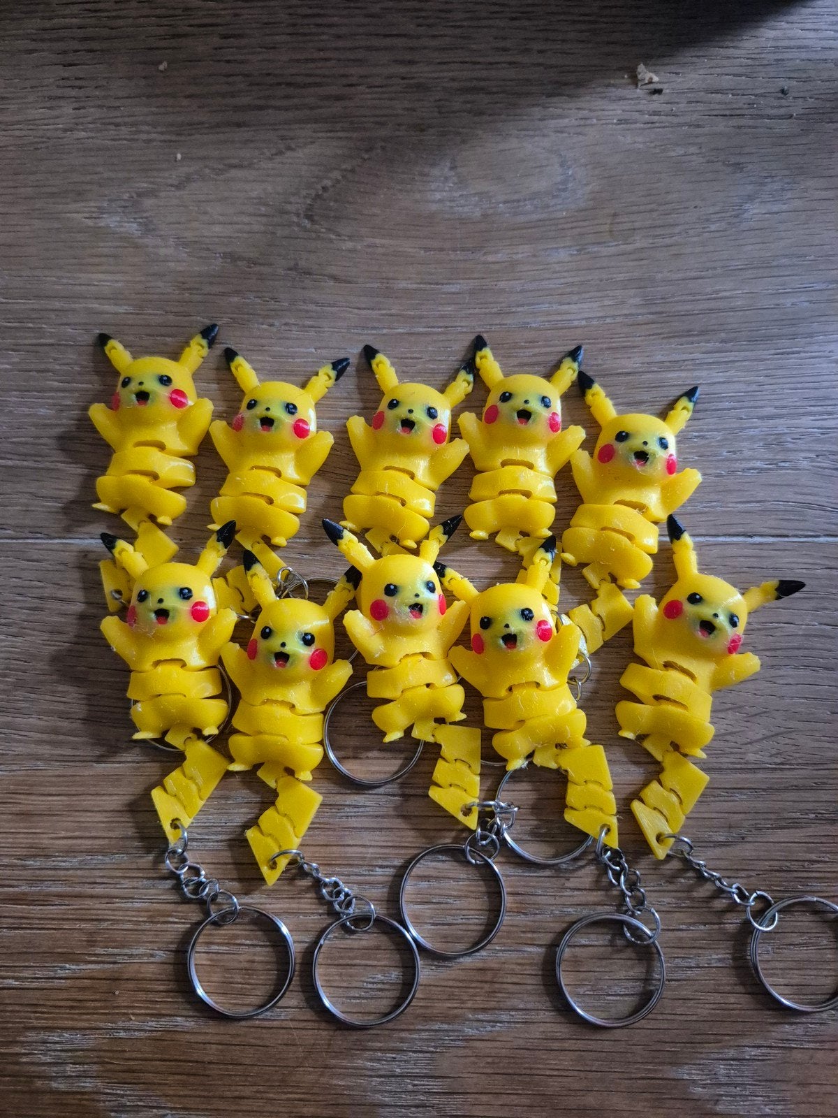 3D Geprinte Pikachu Fidget Sleutelhangers, Ophalen of Verzenden, Nieuw